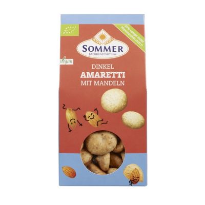 Amaretti spelt amandel van Sommer  Co, 6 x 125 g